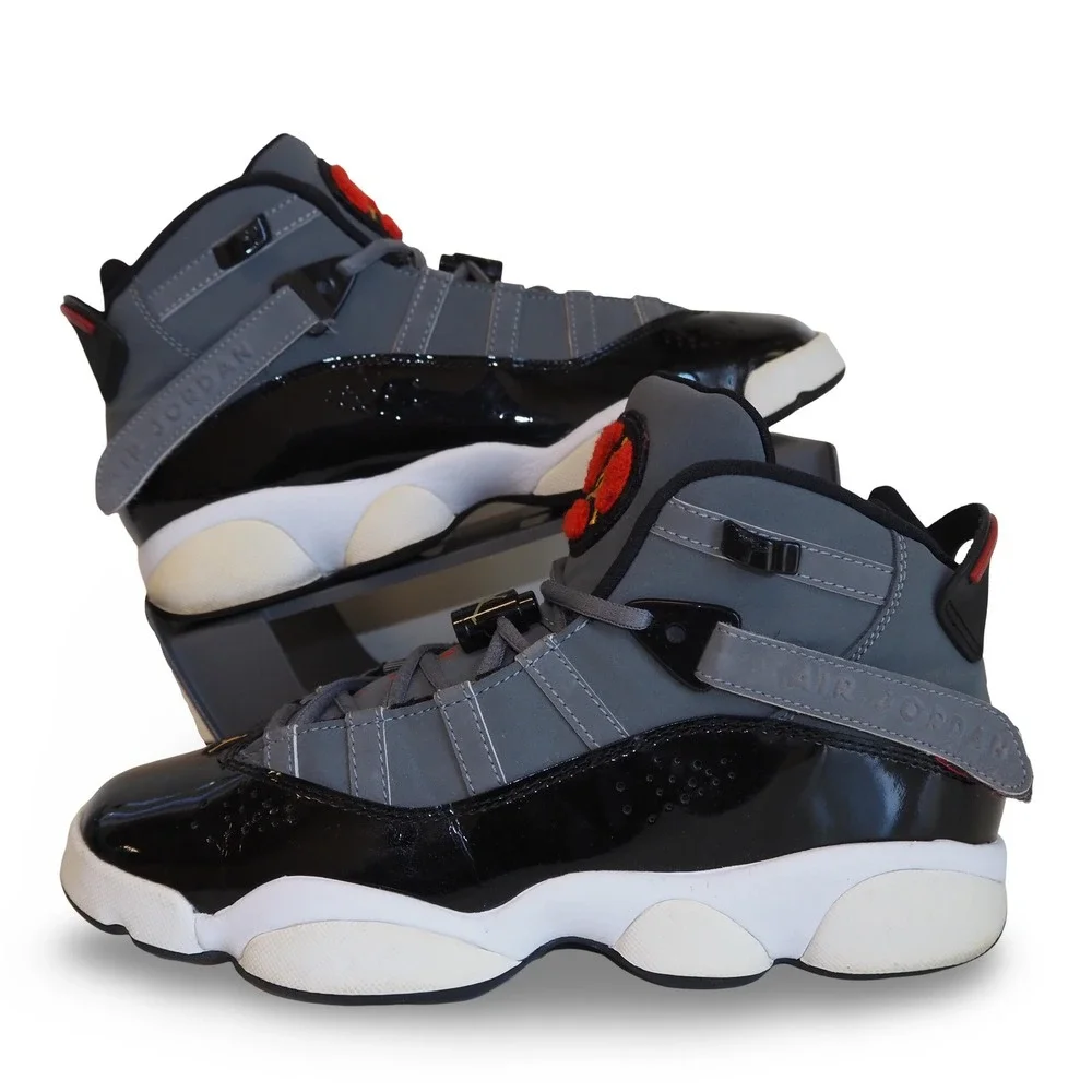 Air Jordan 6 Rings GS Light Graphite Youth 7 Womens 8.5 Basketball 323419-022